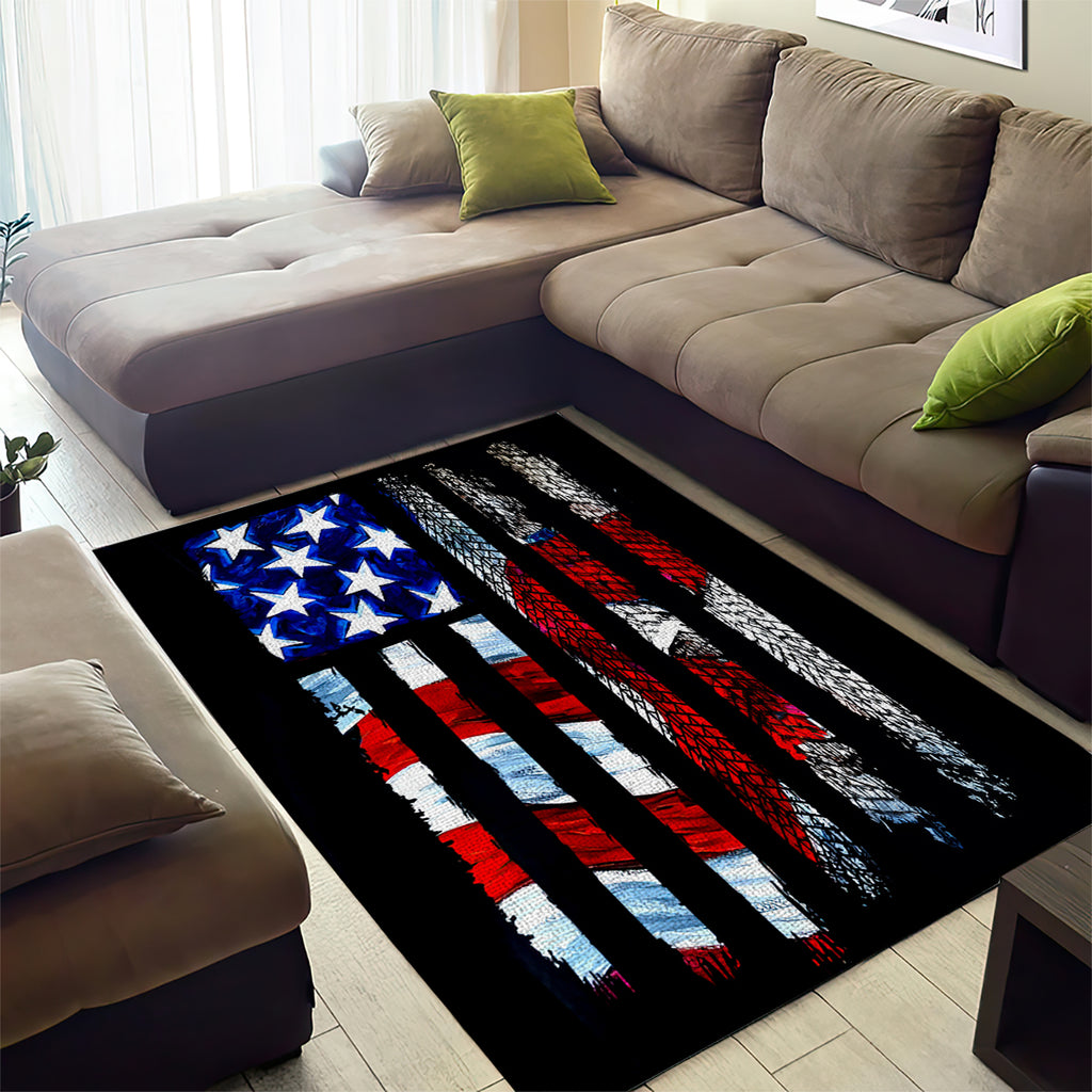 American Jeep Area Rug American Flag Jeep Life