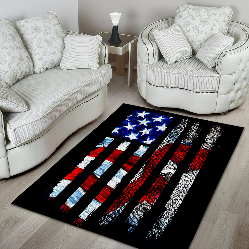 American Jeep Area Rug American Flag Jeep Life