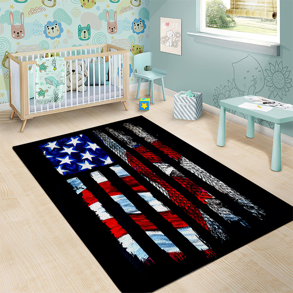 American Jeep Area Rug American Flag Jeep Life