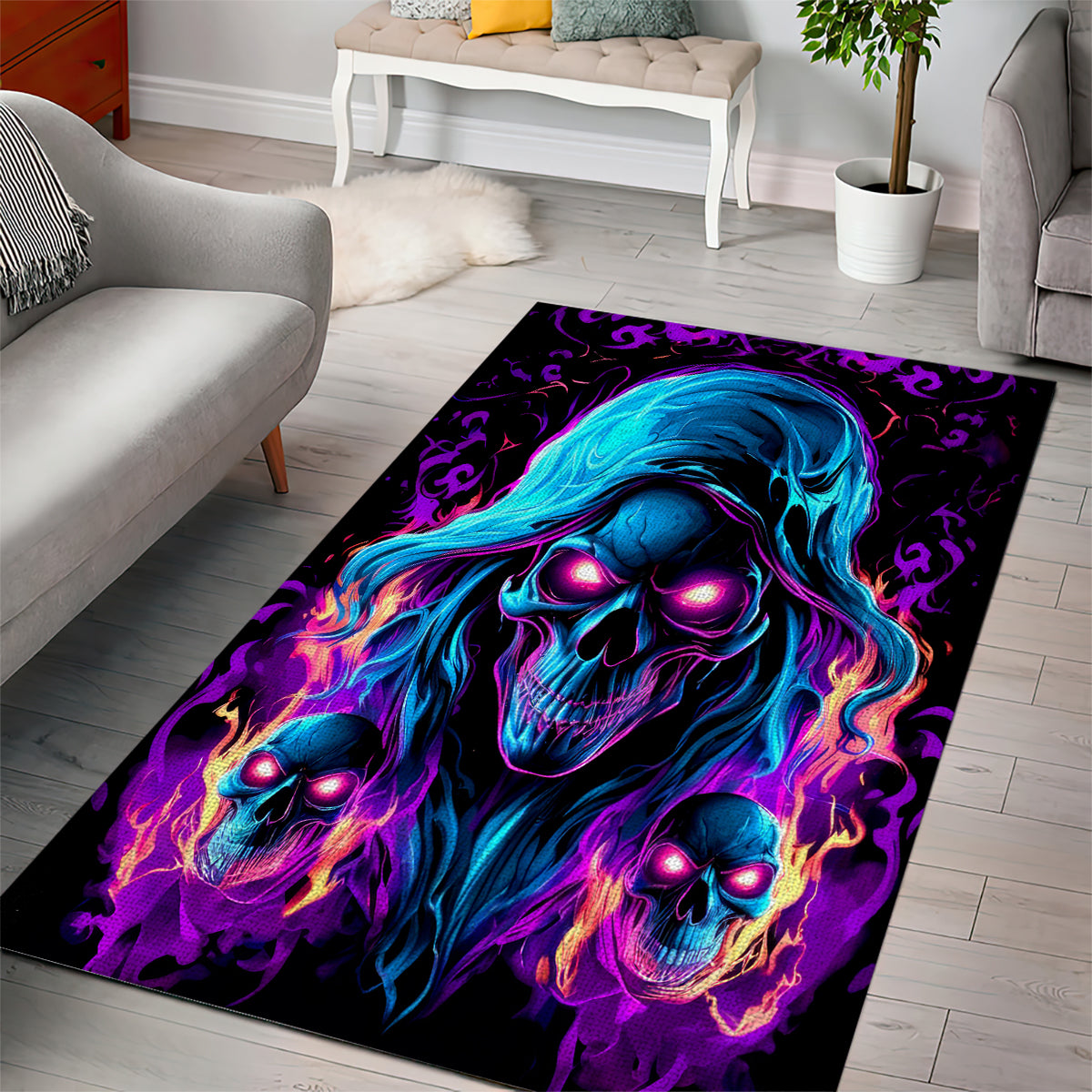 Flame Skull Area Rug Did I Piss You Off That Great At Least I'm Doing Something Right