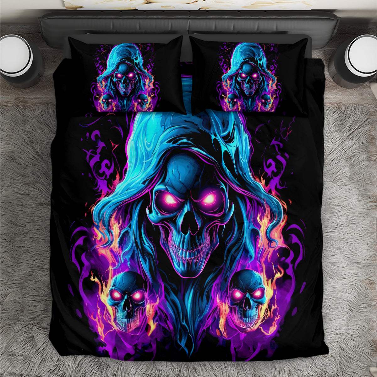 Flame Skull Bedding Set Did I Piss You Off That Great At Least I'm Doing Something Right