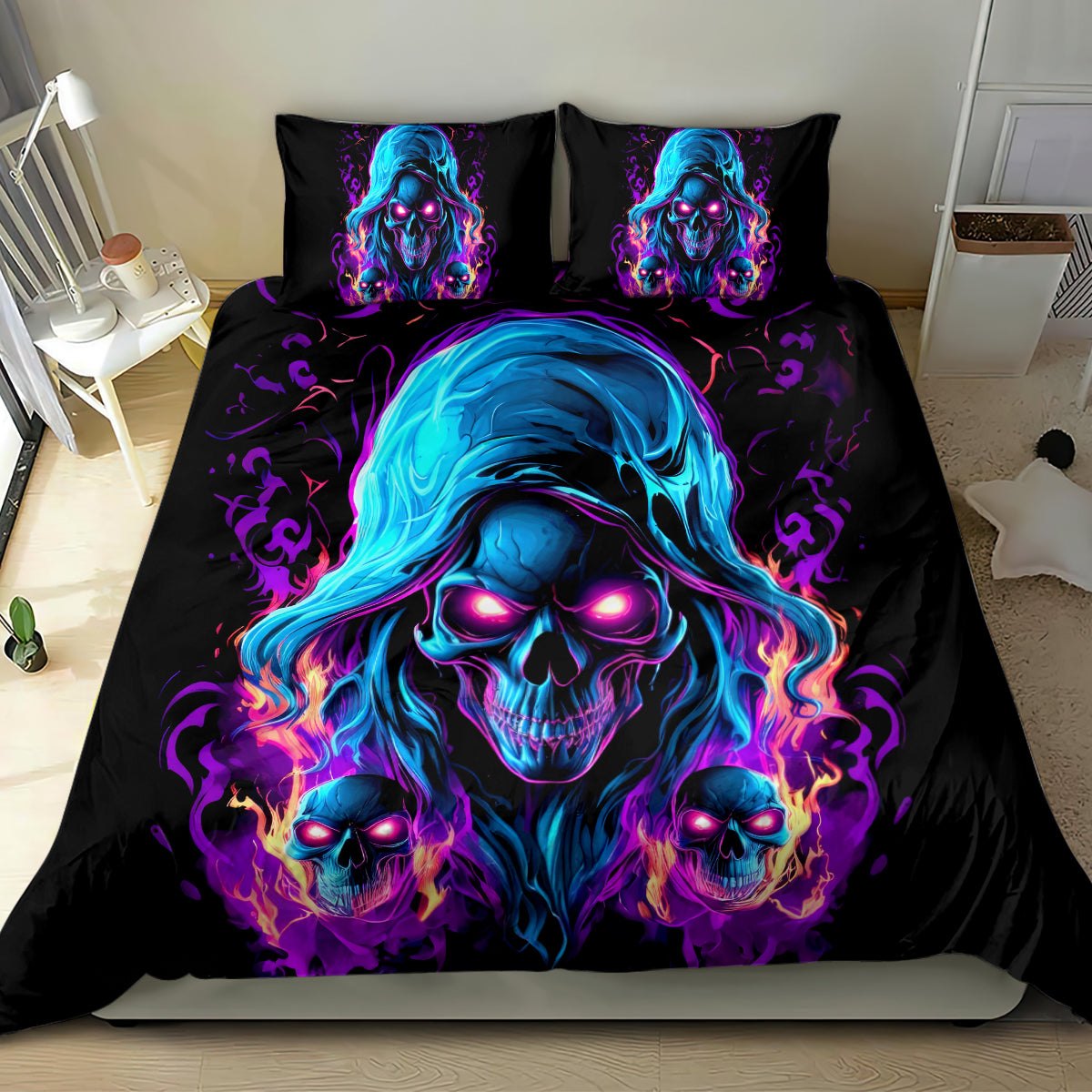 Flame Skull Bedding Set Did I Piss You Off That Great At Least I'm Doing Something Right