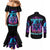 Flame Skull Couples Matching Mermaid Dress and Long Sleeve Button Shirt Did I Piss You Off That Great At Least I'm Doing Something Right