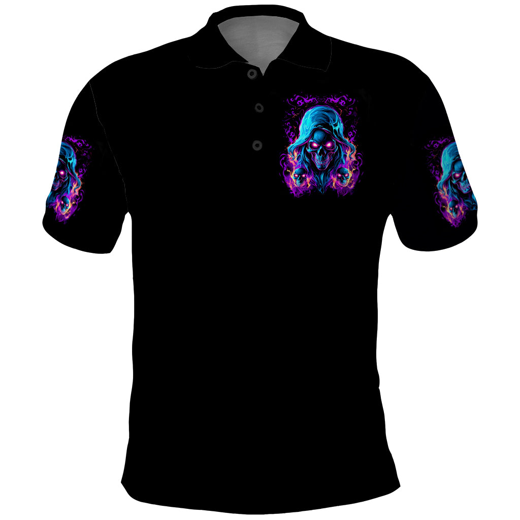 Flame Skull Polo Shirt Did I Piss You Off That Great At Least I'm Doing Something Right