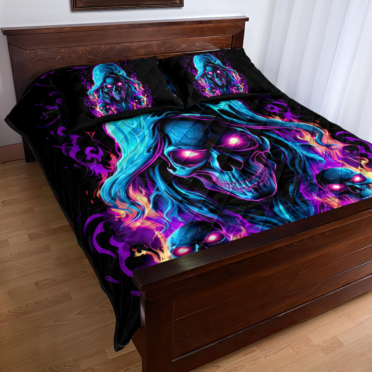 Flame Skull Quilt Bed Set Did I Piss You Off That Great At Least I'm Doing Something Right
