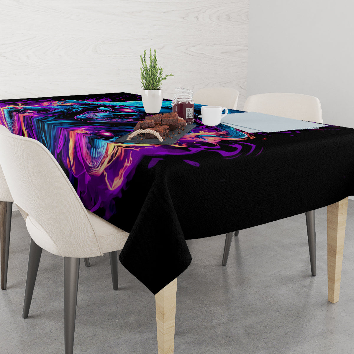 Flame Skull Tablecloth Did I Piss You Off That Great At Least I'm Doing Something Right