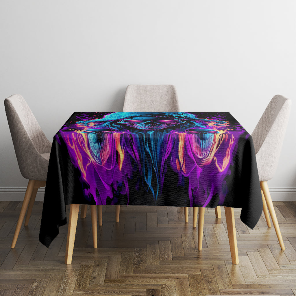 Flame Skull Tablecloth Did I Piss You Off That Great At Least I'm Doing Something Right