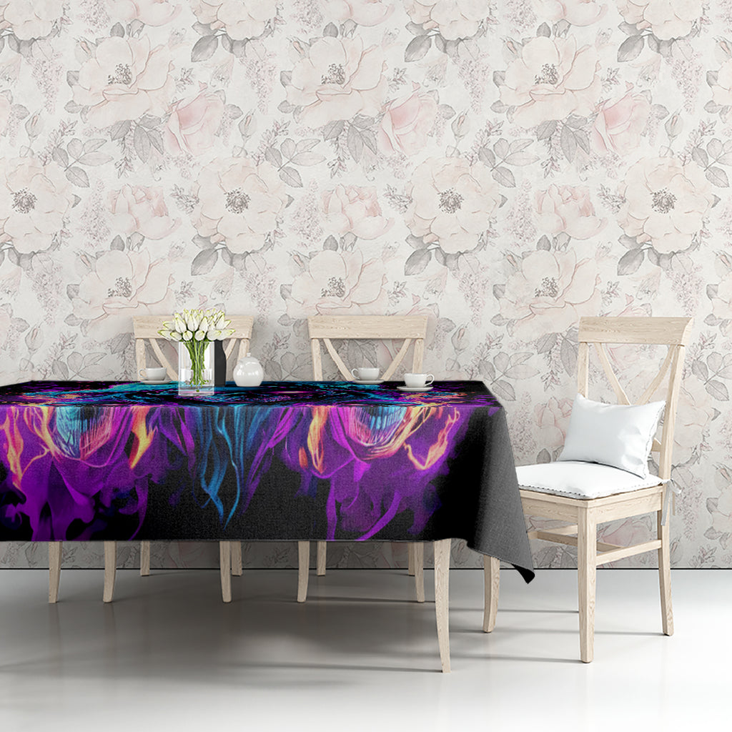 Flame Skull Tablecloth Did I Piss You Off That Great At Least I'm Doing Something Right