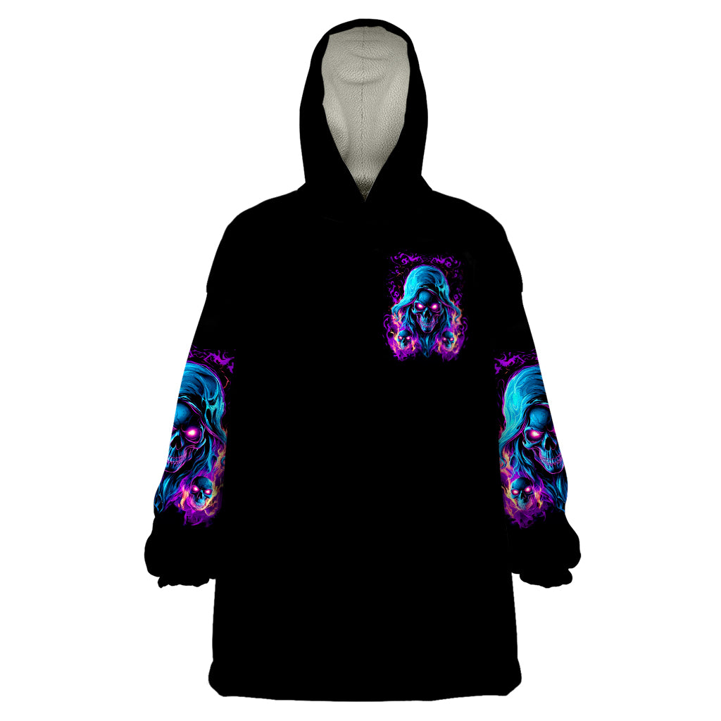 Flame Skull Wearable Blanket Hoodie Did I Piss You Off That Great At Least I'm Doing Something Right