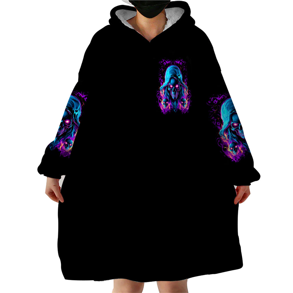 Flame Skull Wearable Blanket Hoodie Did I Piss You Off That Great At Least I'm Doing Something Right
