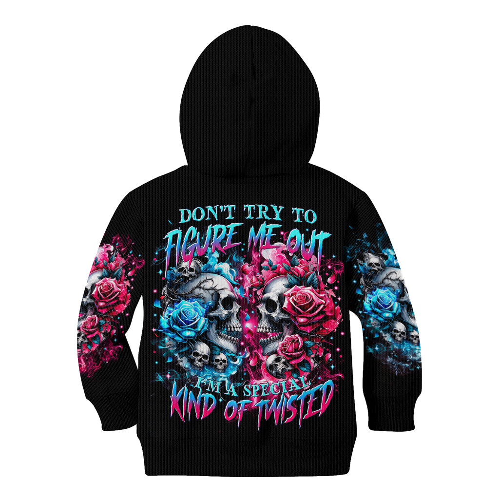 Couple Skull Kid Hoodie Don't Try To Figure Me Out I'm Special