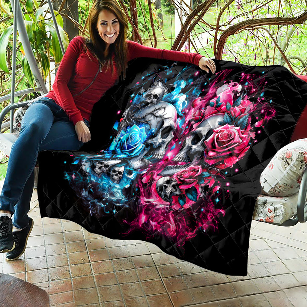 Couple Skull Quilt Don't Try To Figure Me Out I'm Special