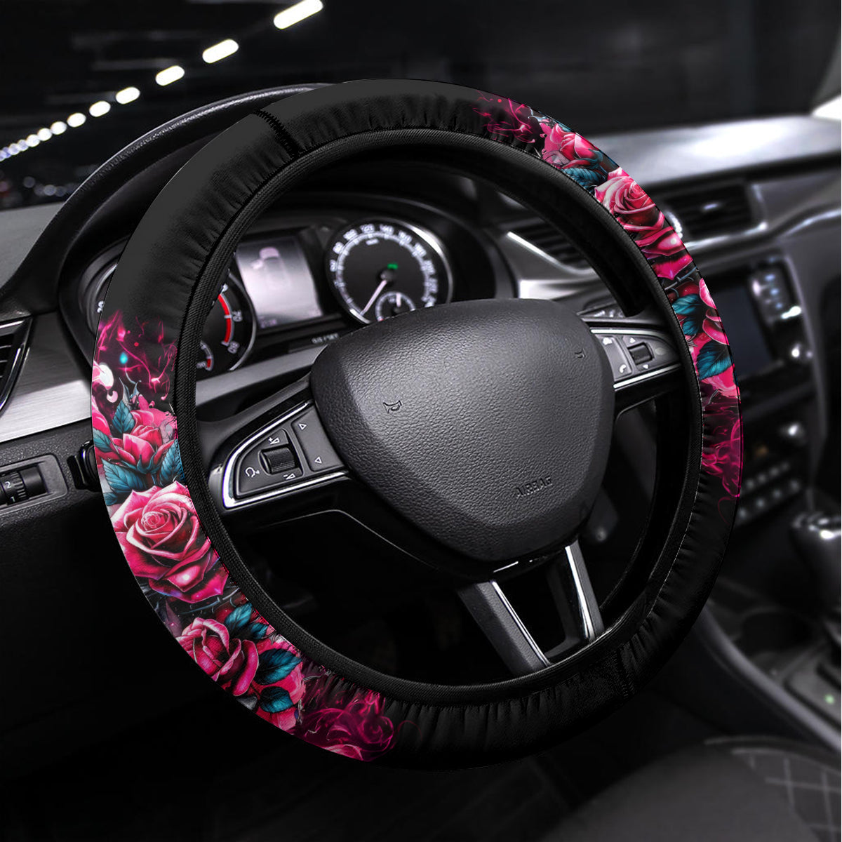 Couple Skull Steering Wheel Cover Don't Try To Figure Me Out I'm Special