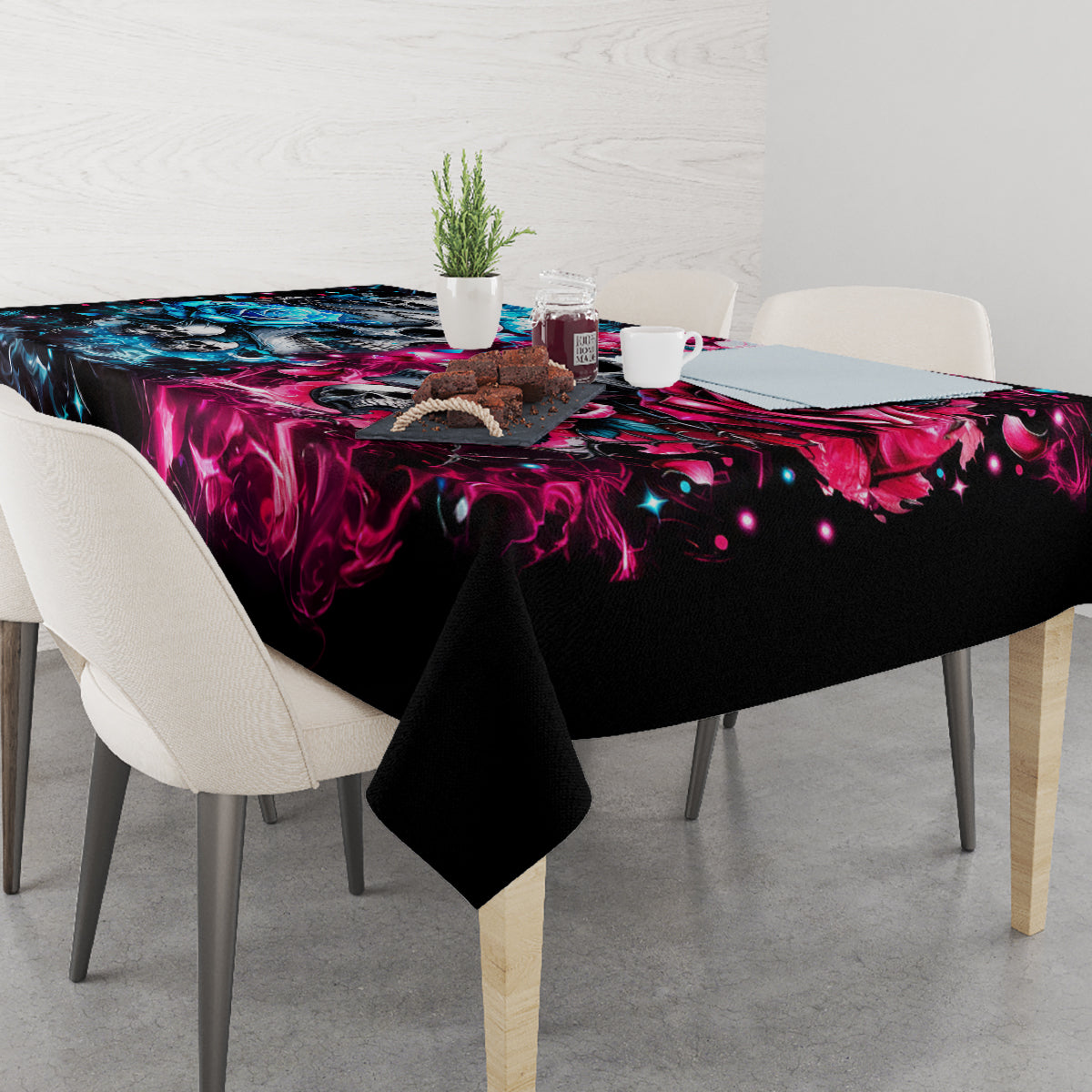 Couple Skull Tablecloth Don't Try To Figure Me Out I'm Special