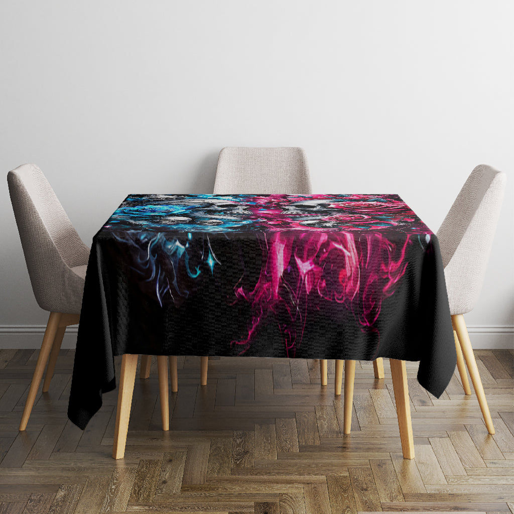Couple Skull Tablecloth Don't Try To Figure Me Out I'm Special