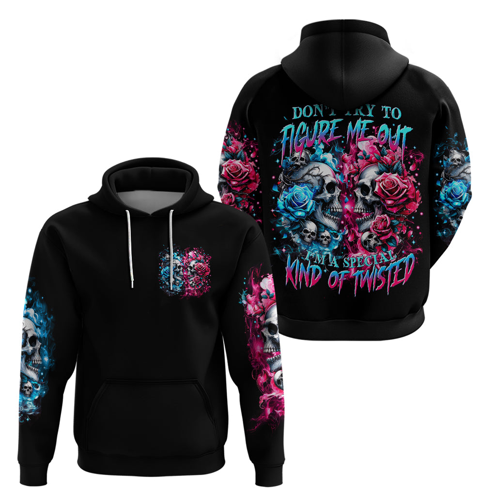 Couple Skull Zip Hoodie Don't Try To Figure Me Out I'm Special