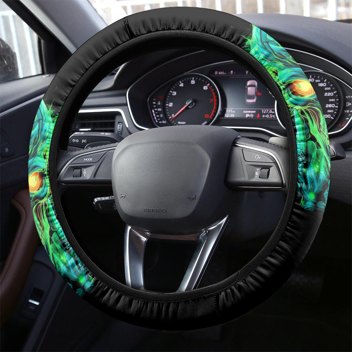Flame Skull Steering Wheel Cover Fuck You You Fuckin Fuck