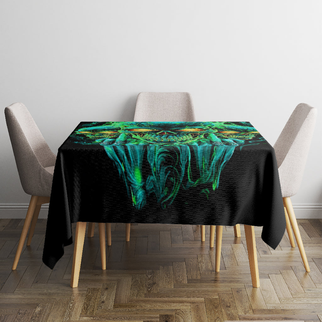 Flame Skull Tablecloth Fuck You You Fuckin Fuck