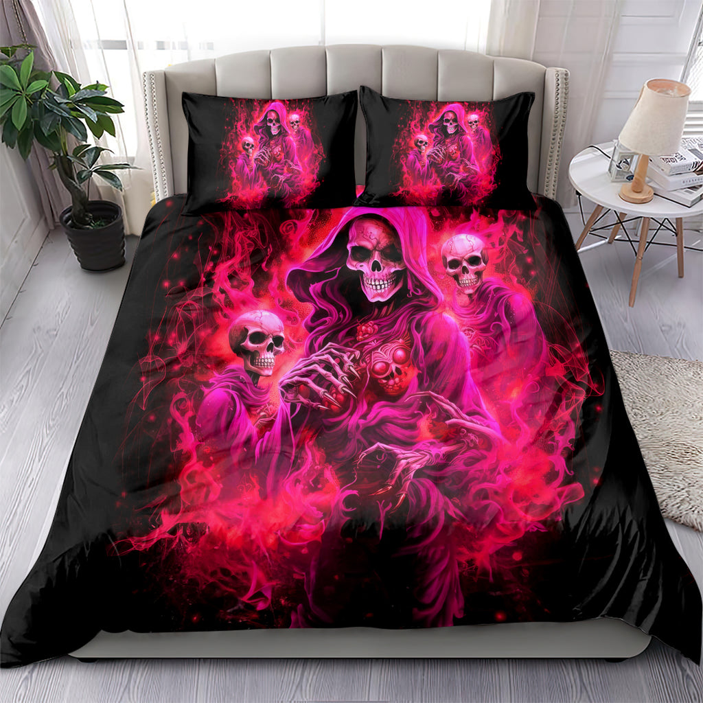 Flame Skull Bedding Set I Have 3 Sides Quite Sweet Funny Crazy And The Side You Never See