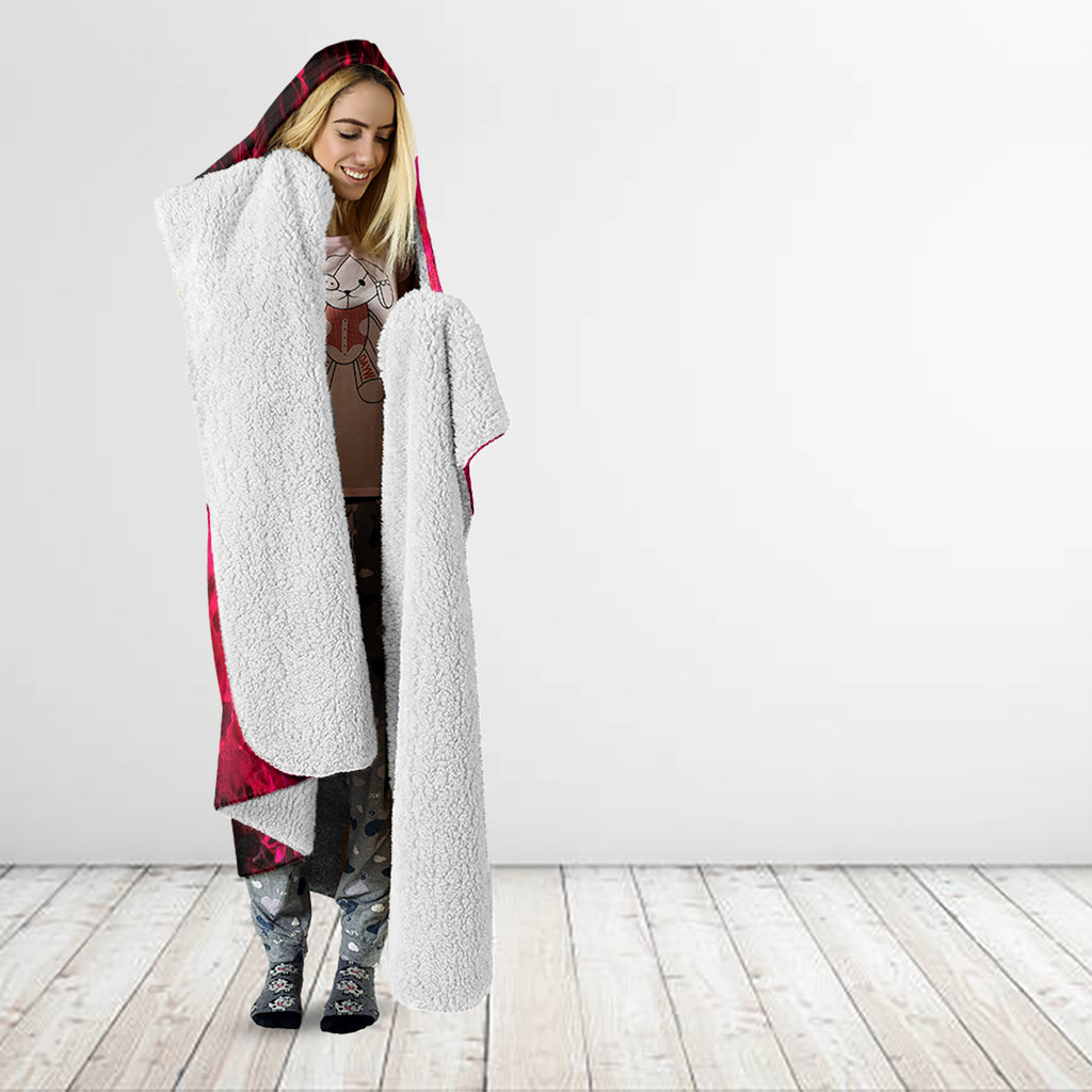 Flame Skull Hooded Blanket I Have 3 Sides Quite Sweet Funny Crazy And The Side You Never See