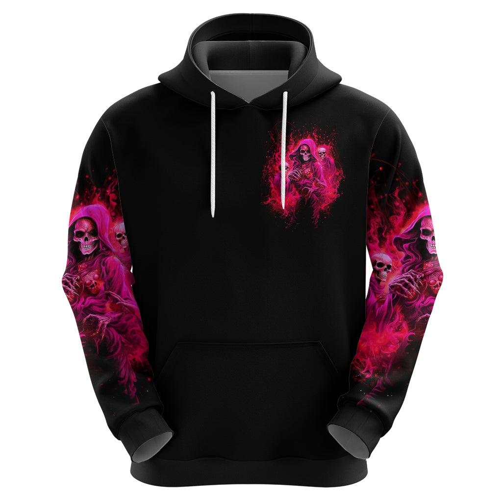 Flame Skull Zip Hoodie I Have 3 Sides Quite Sweet Funny Crazy And The Side You Never See