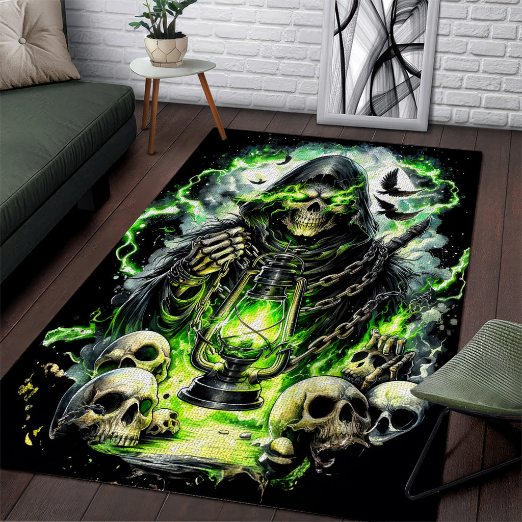 Reaper Skull Area Rug I Think I Was Designed To Be Alone