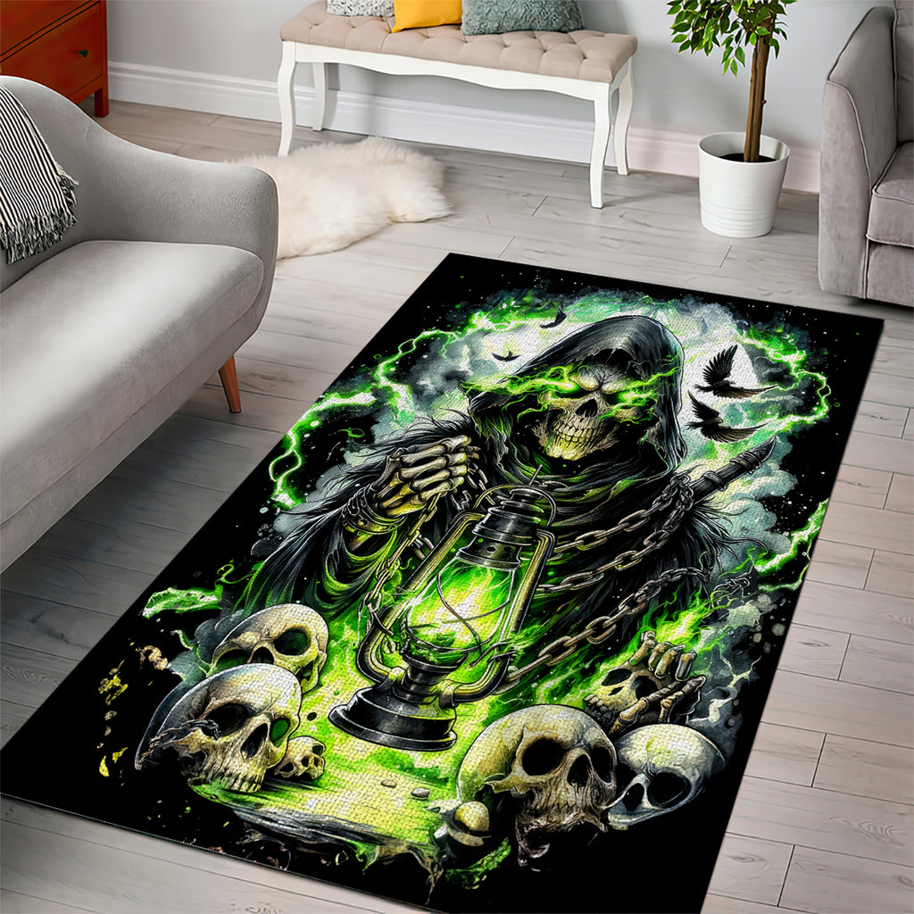 Reaper Skull Area Rug I Think I Was Designed To Be Alone