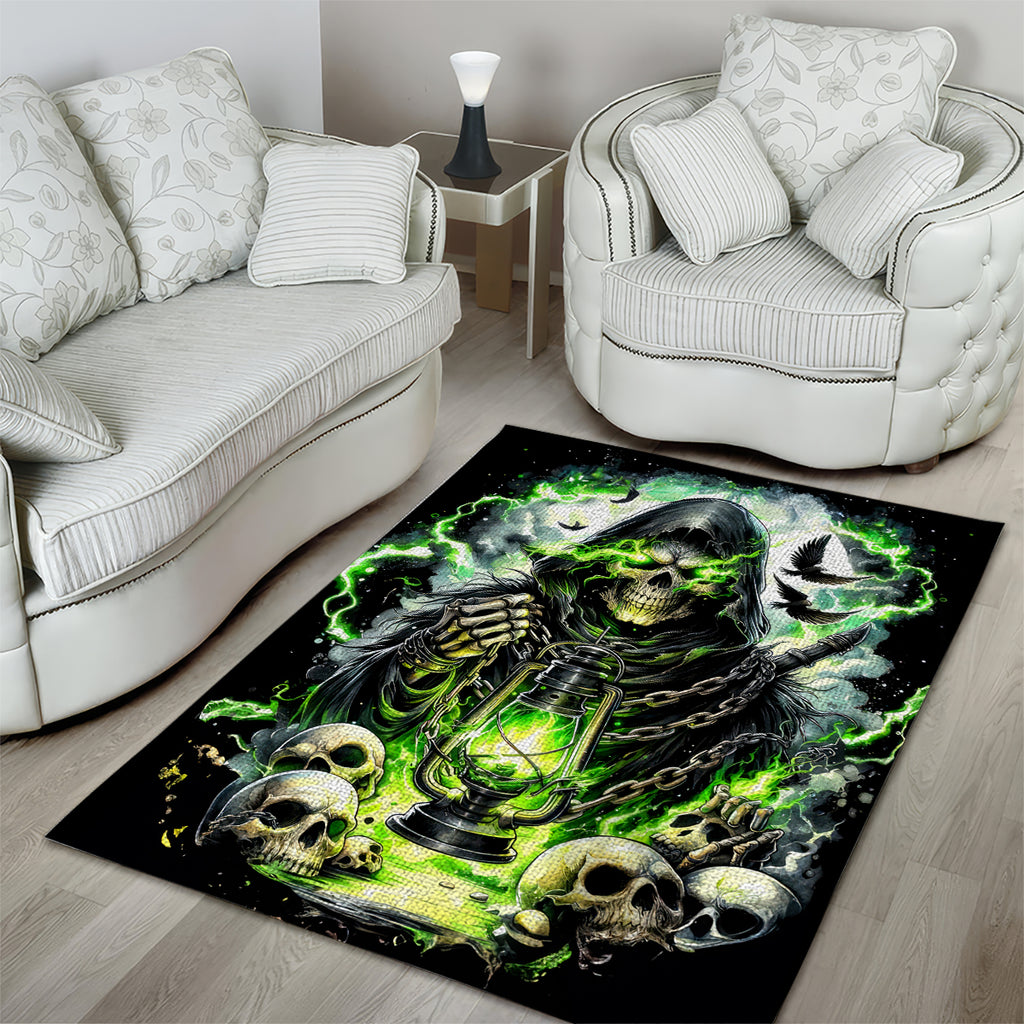 Reaper Skull Area Rug I Think I Was Designed To Be Alone