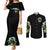 Reaper Skull Couples Matching Mermaid Dress and Long Sleeve Button Shirt I Think I Was Designed To Be Alone