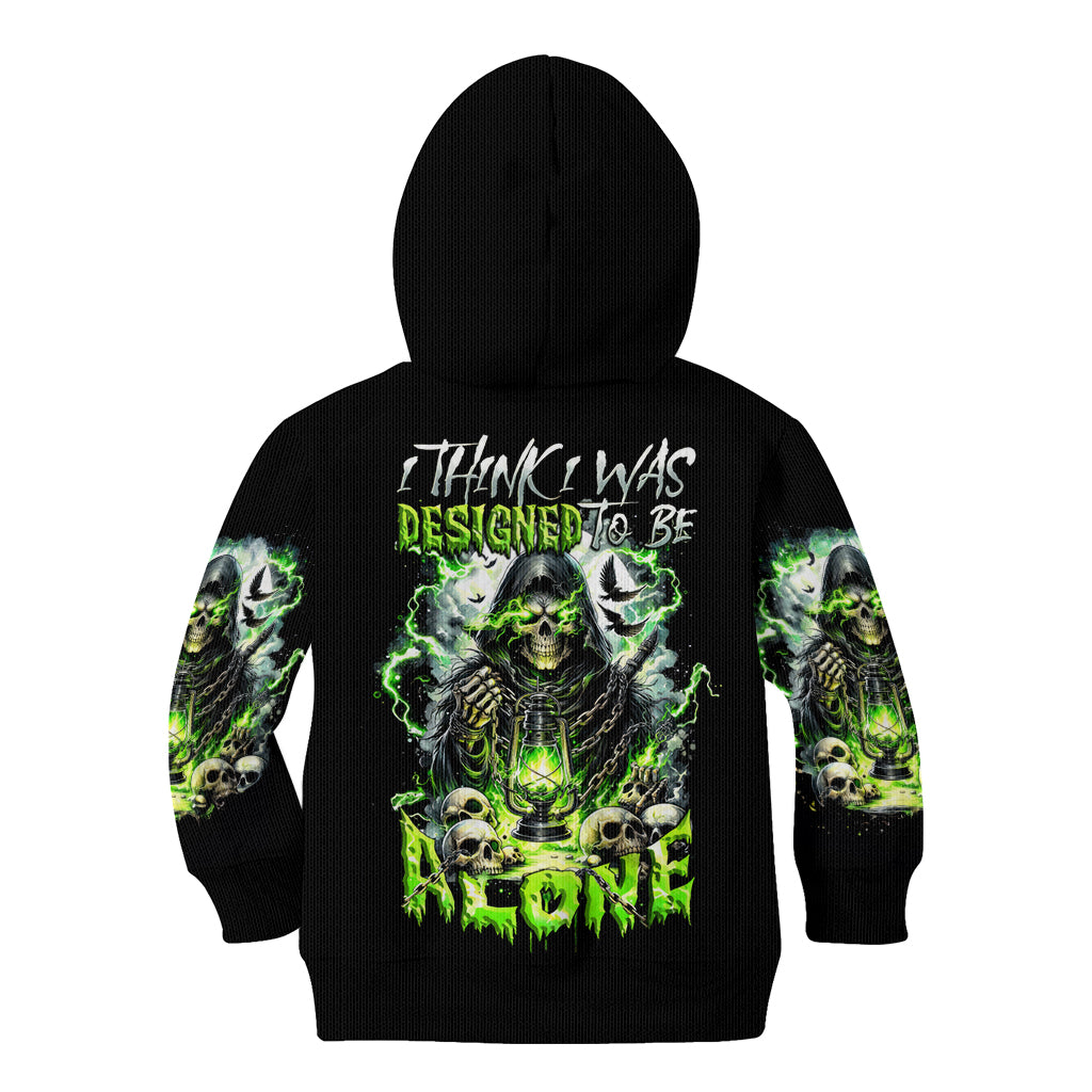 Reaper Skull Kid Hoodie I Think I Was Designed To Be Alone