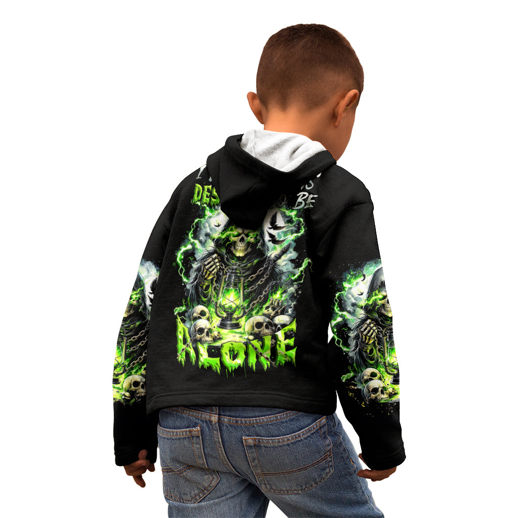 Reaper Skull Kid Hoodie I Think I Was Designed To Be Alone