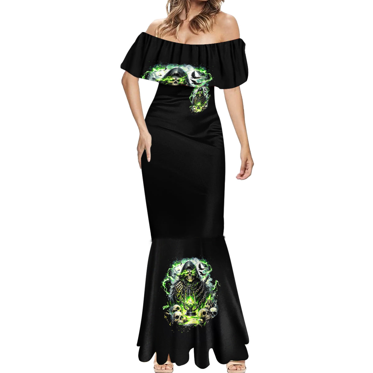 Reaper Skull Mermaid Dress I Think I Was Designed To Be Alone