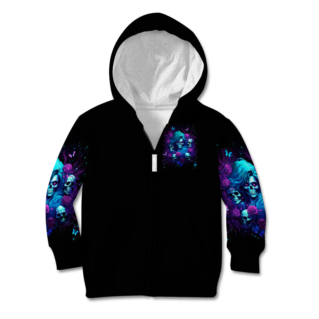 Rose Skull Kid Hoodie I'm Never Alone My Demon Are With Me 24/7