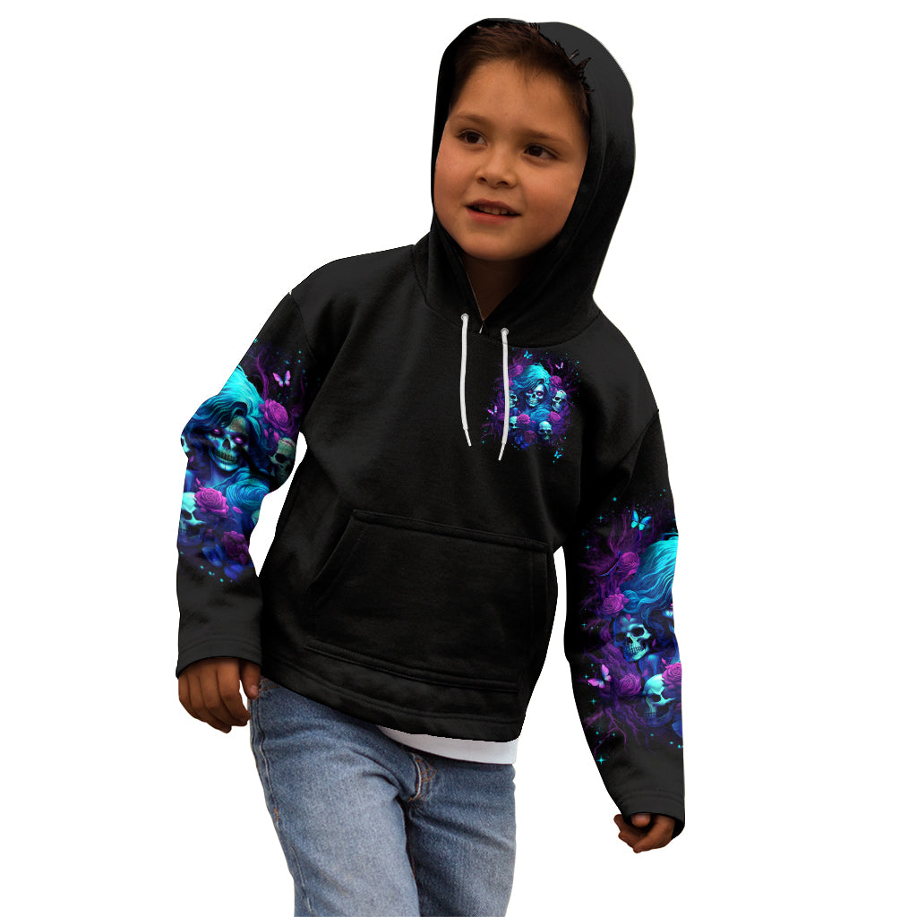 Rose Skull Kid Hoodie I'm Never Alone My Demon Are With Me 24/7