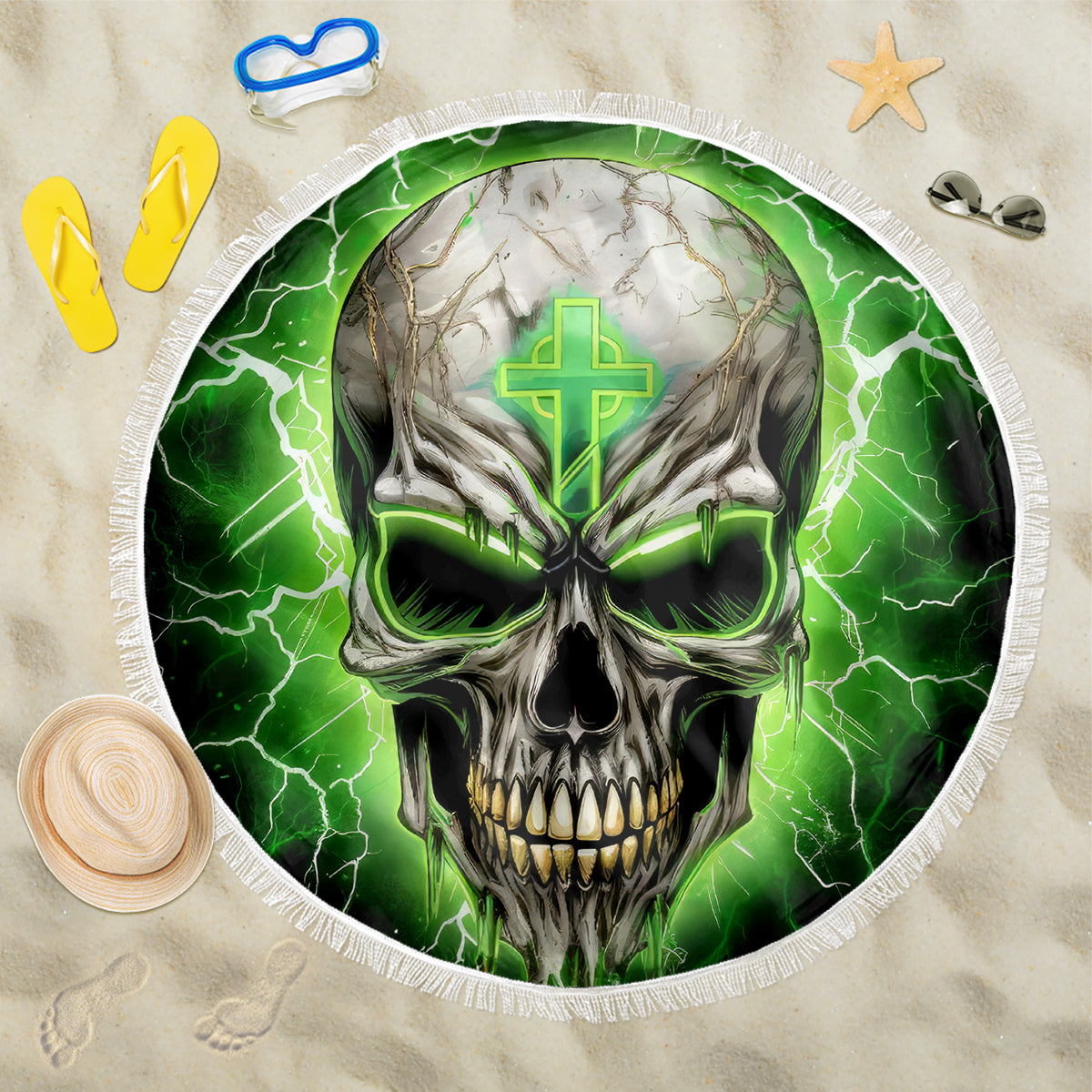 Thunder Skull Beach Blanket I'm Not Anti-Social I Must Not User Friendly