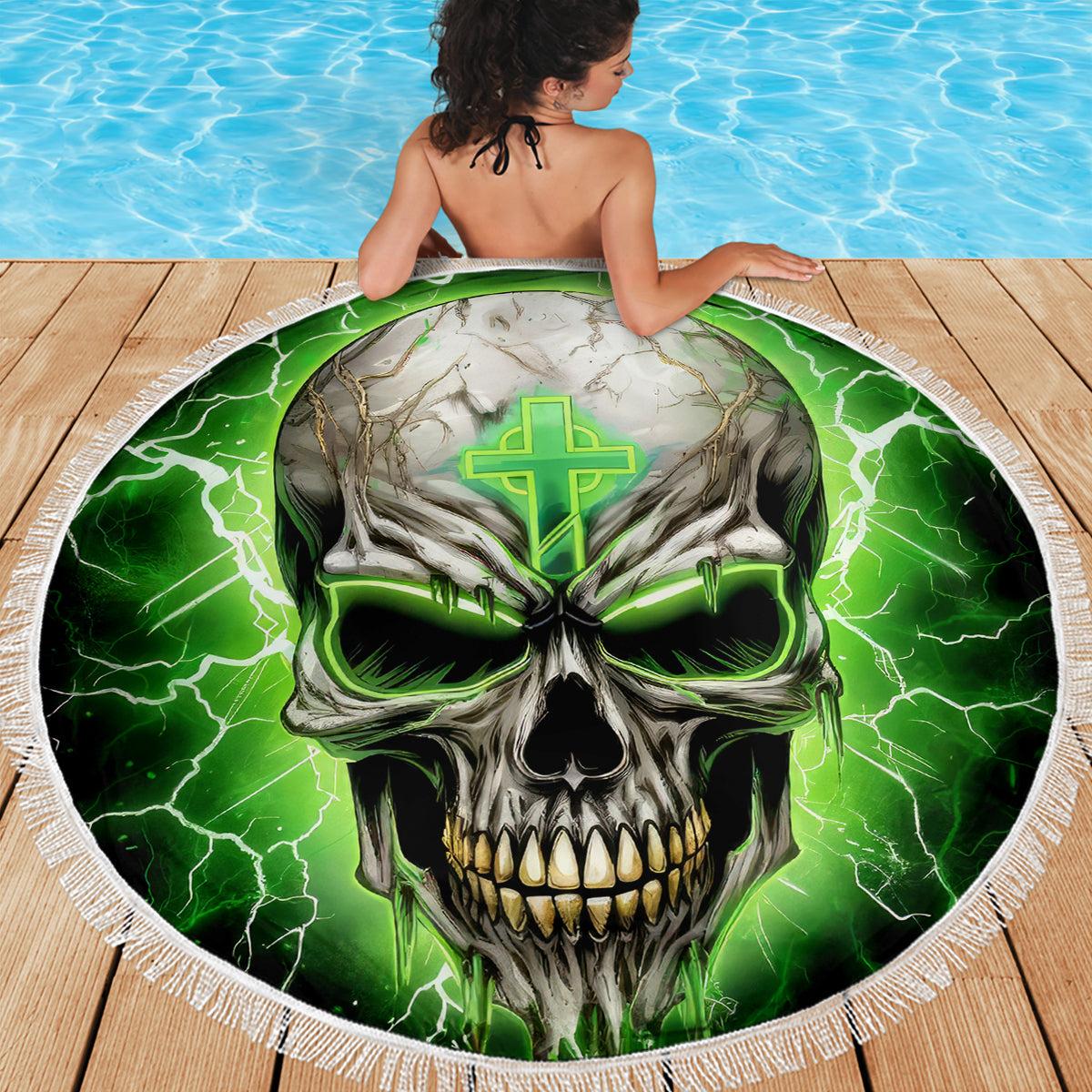 Thunder Skull Beach Blanket I'm Not Anti-Social I Must Not User Friendly