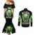Thunder Skull Couples Matching Mermaid Dress and Long Sleeve Button Shirt I'm Not Anti-Social I Must Not User Friendly