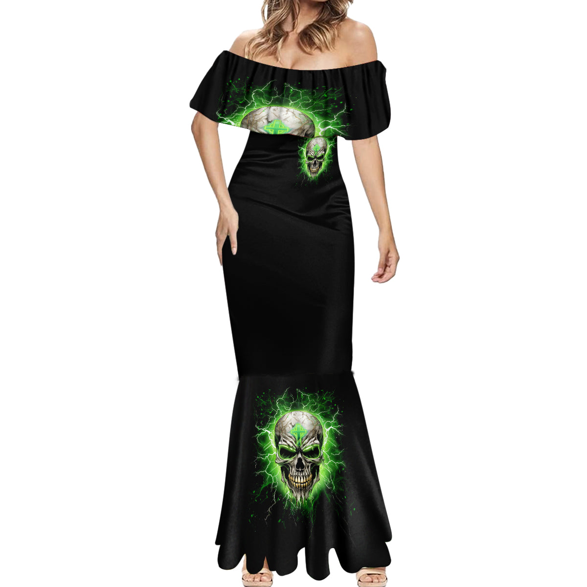 Thunder Skull Mermaid Dress I'm Not Anti-Social I Must Not User Friendly