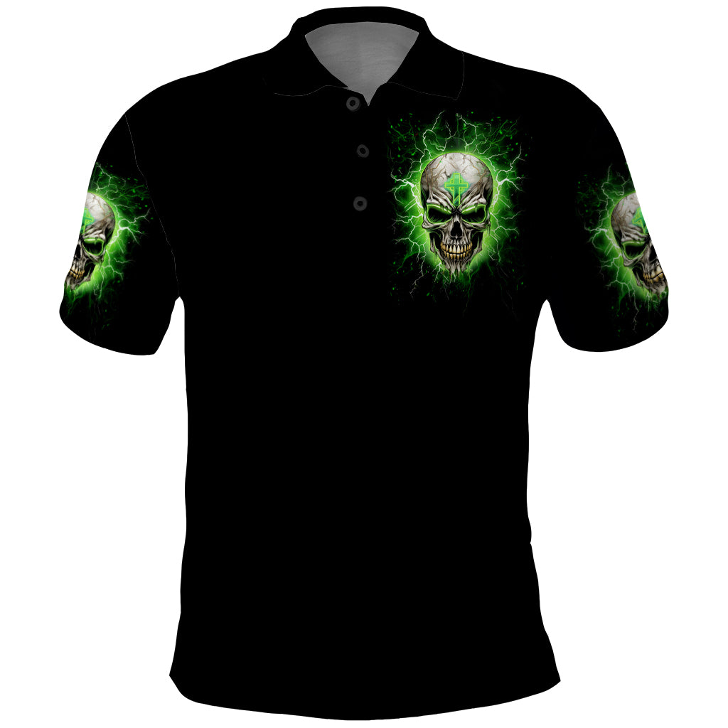 Thunder Skull Polo Shirt I'm Not Anti-Social I Must Not User Friendly