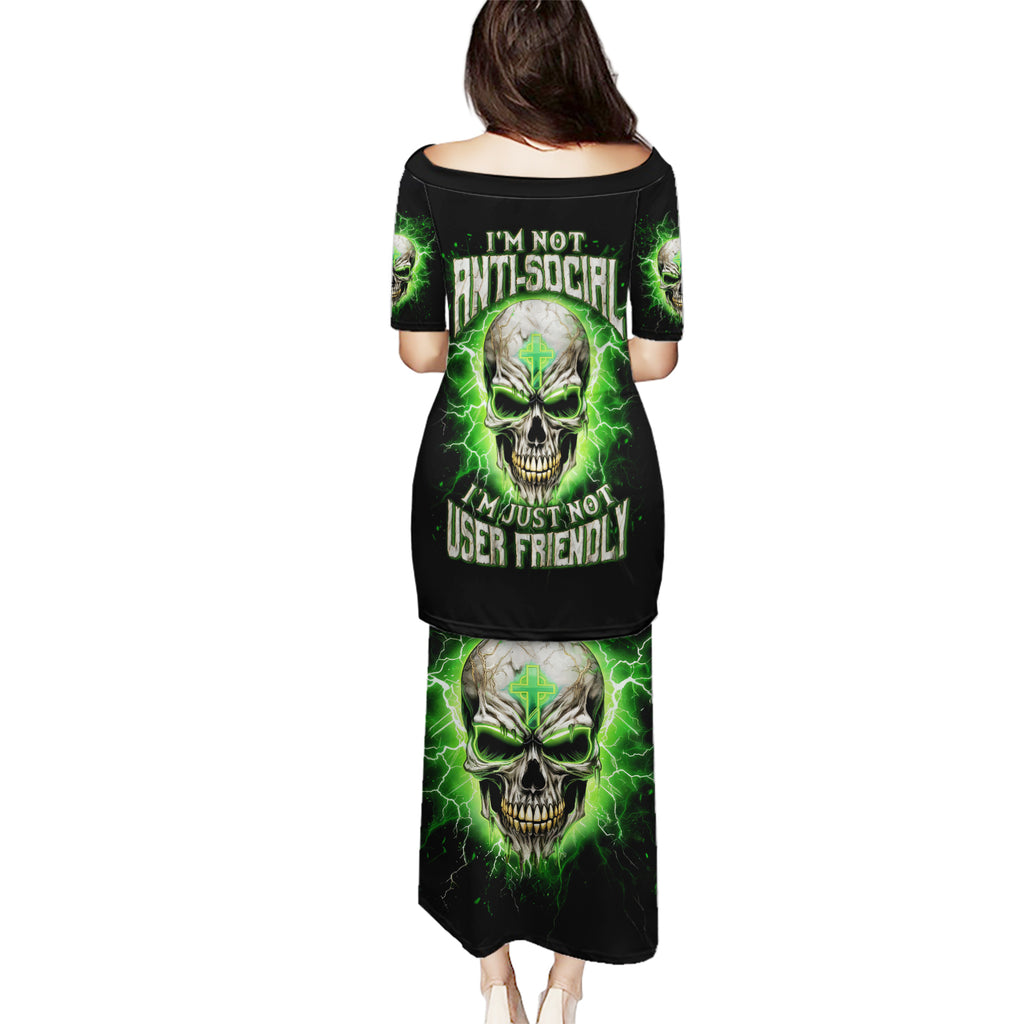 Thunder Skull Puletasi I'm Not Anti-Social I Must Not User Friendly