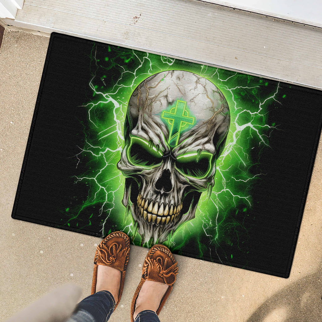 Thunder Skull Rubber Doormat I'm Not Anti-Social I Must Not User Friendly