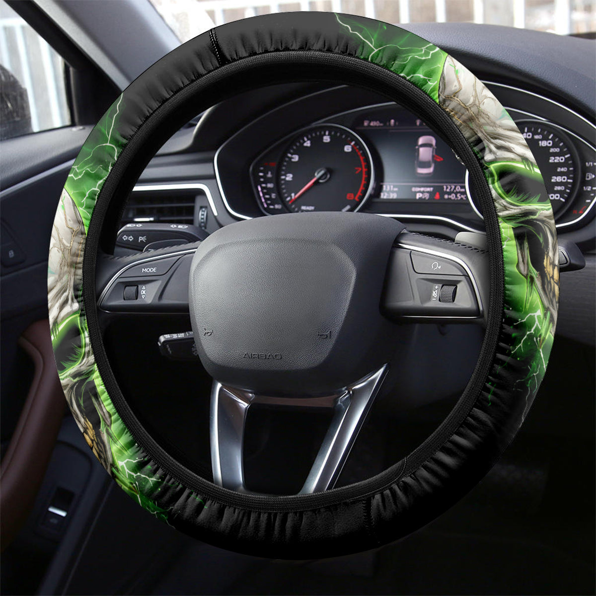 Thunder Skull Steering Wheel Cover I'm Not Anti-Social I Must Not User Friendly
