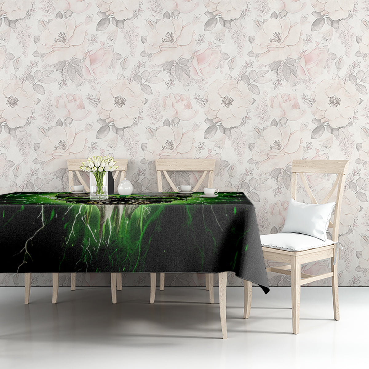 Thunder Skull Tablecloth I'm Not Anti-Social I Must Not User Friendly