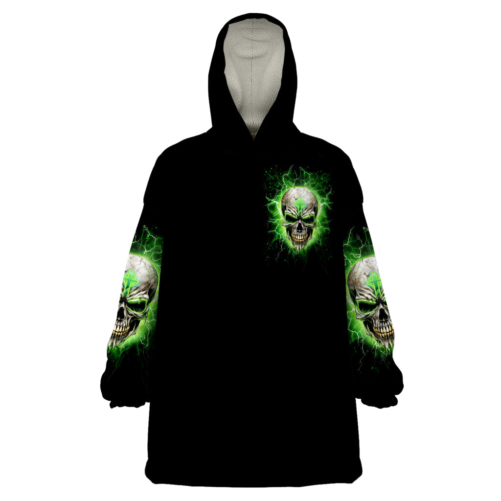 Thunder Skull Wearable Blanket Hoodie I'm Not Anti-Social I Must Not User Friendly