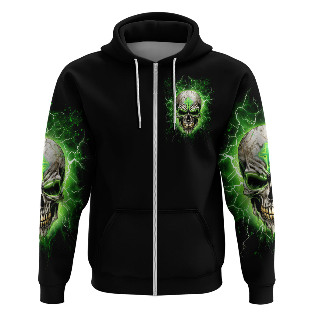 Thunder Skull Zip Hoodie I'm Not Anti-Social I Must Not User Friendly