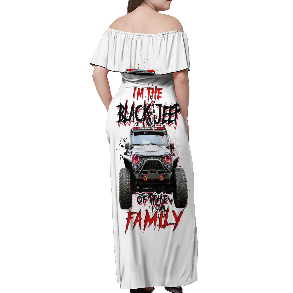 Black Jeep Off Shoulder Maxi Dress I'm The Black Jeep Of The Family