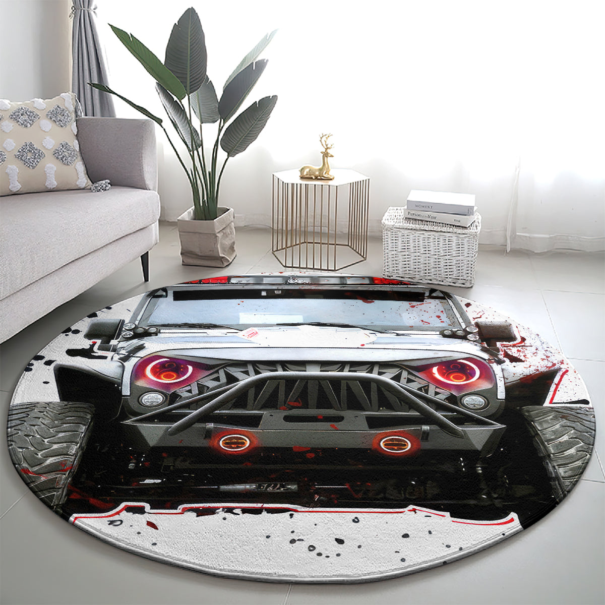 Black Jeep Round Carpet I'm The Black Jeep Of The Family