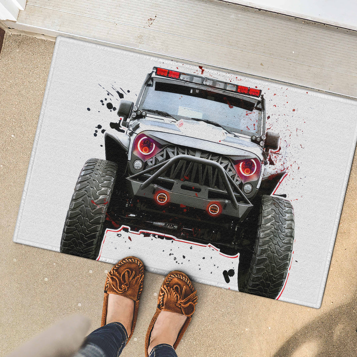 Black Jeep Rubber Doormat I'm The Black Jeep Of The Family