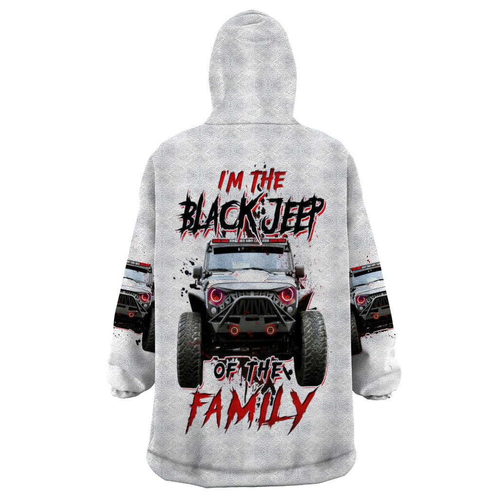 Black Jeep Wearable Blanket Hoodie I'm The Black Jeep Of The Family