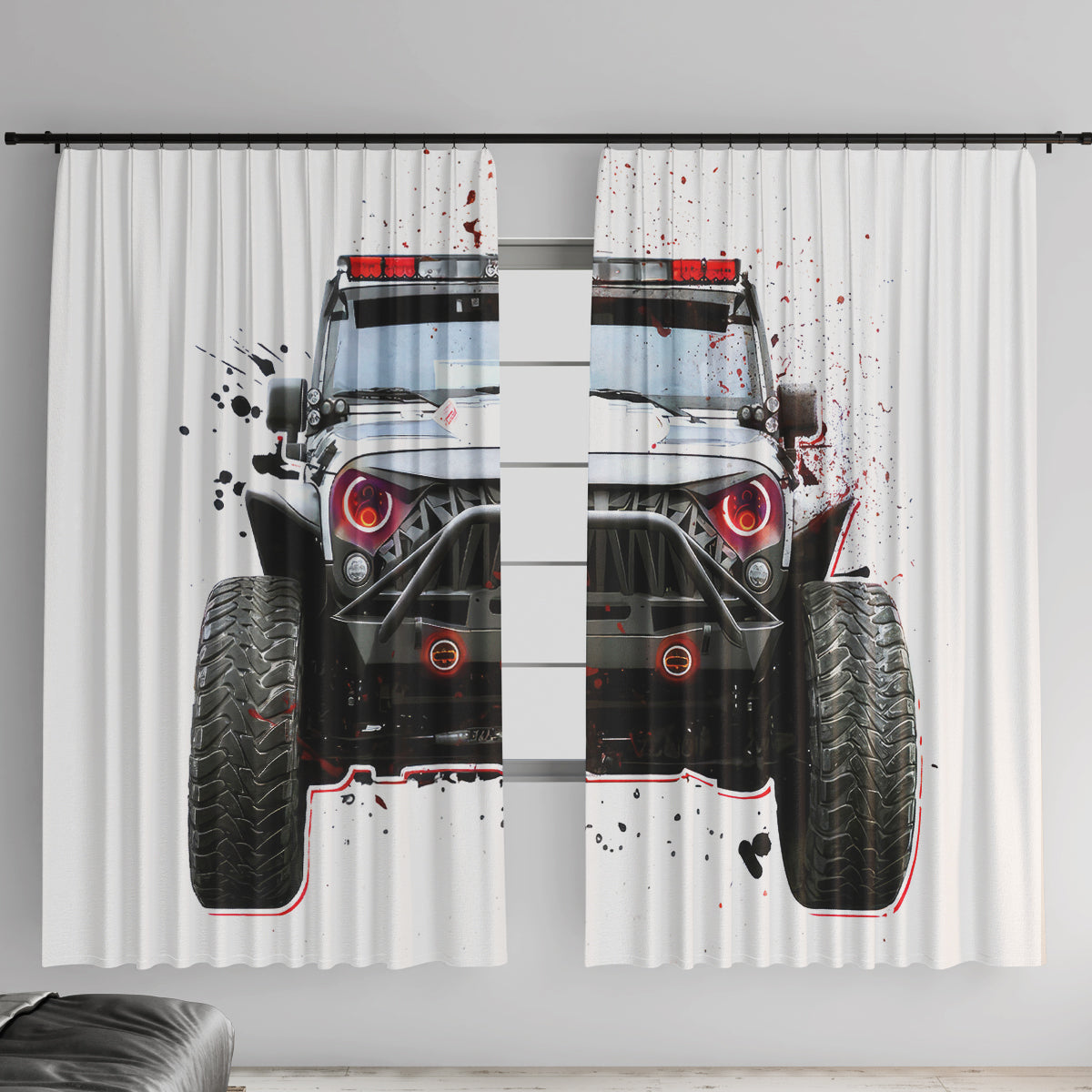 Black Jeep Window Curtain I'm The Black Jeep Of The Family